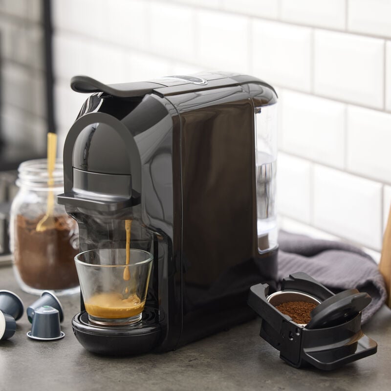Nordic Sense Kaffemaskine 2-i-1 1450 watt i sort